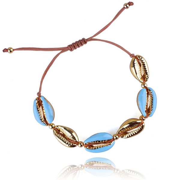 

classic beach bracelets golden shell beaded fashion women handmade friendship adjustable jewelry 2021 charm, Golden;silver