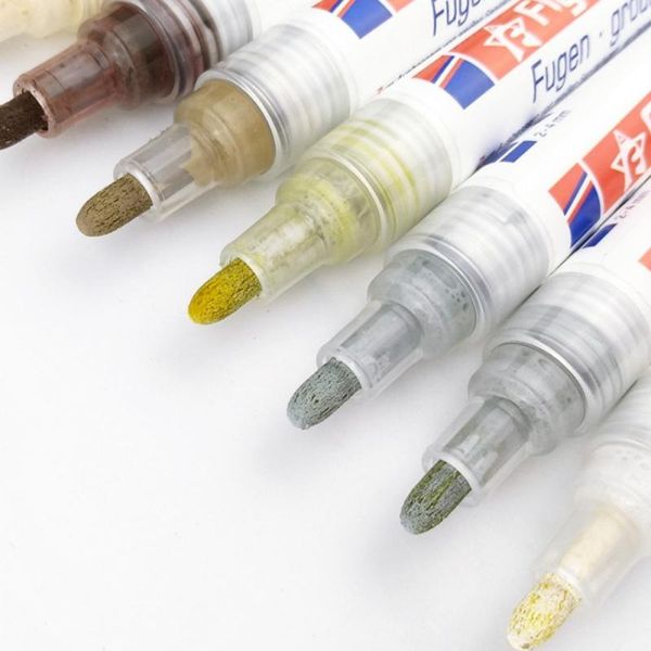 

cleaning cloths all-purpose cleaner tile white mark pen gaps repair refill grout refresher shower bathroom paint