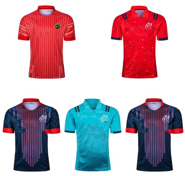 

2021 munster city league rugby jersey national team home court away game 17 19 black red green shirt uniform polo t-shirt thailand, Black;gray