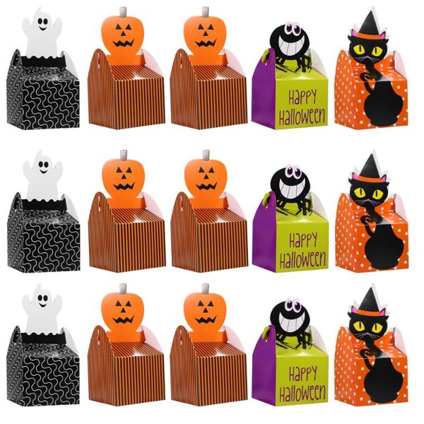 

gift wrap 32pcs box black cat halloween candy cookie for party