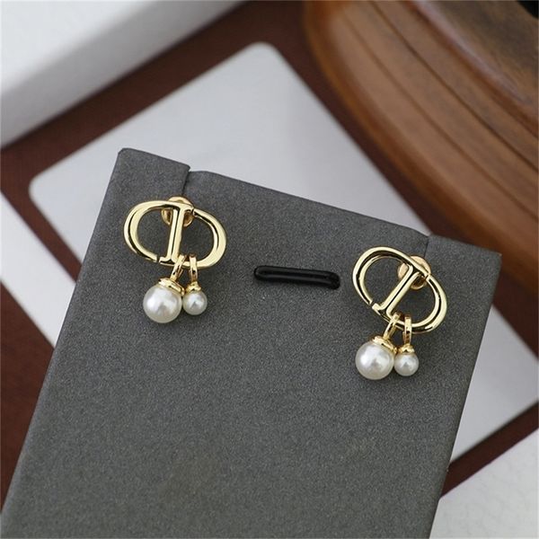 

85% off factory clearance family pearl earrings women new fengdijia red classic, Golden