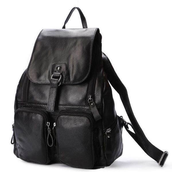 

backpack 2021 genuine leather school layer bags travel backpacks