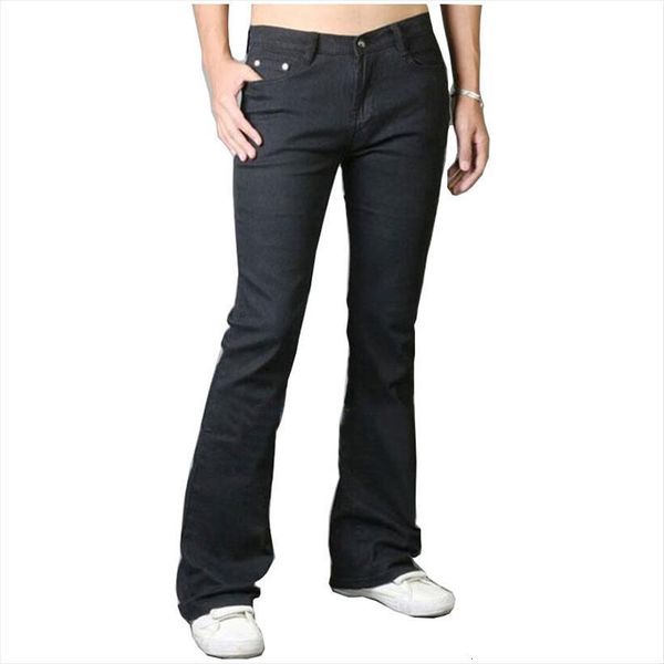 

japanese and korean fashion women pants retro long jeans black denim flared