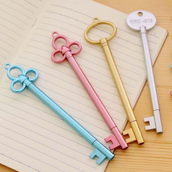 

gel pens 6 pcs / lote pen set colorda decoration office school stationery creative retro cute key card kawai fashion child