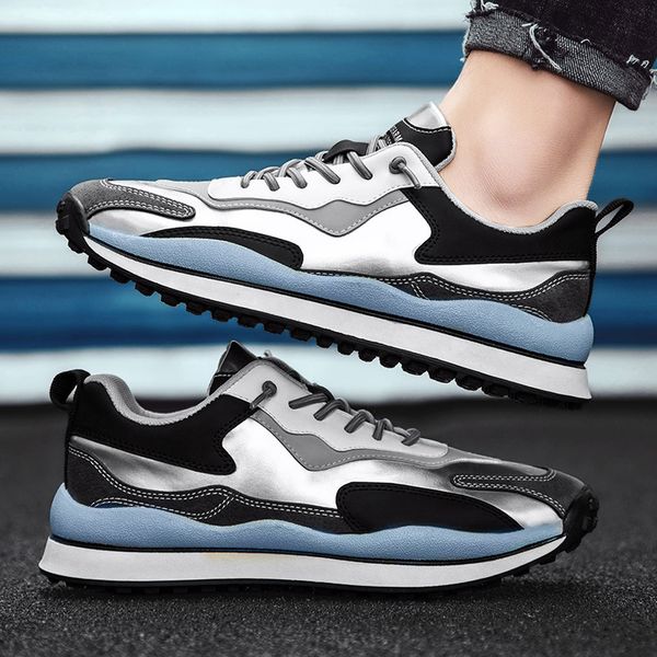 

2021 winter casual sports plush fashion thick soled men's trend single sho, Black