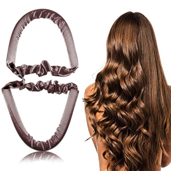 

hair accessories heatless curling rod headband lazy curler silk ribbon curly l3