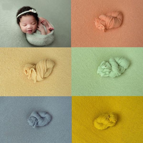 

caps & hats born pography props baby wraps swaddle po shooting accessories pograph studio knitted blanket, Yellow