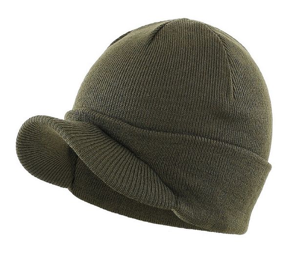 

connectyle men's fashion hat with brim warm double soft knit cuff beanie cap winter outdoor accessories, Blue;gray