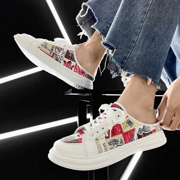 

men running shoes summer new net red breathable slippers men's lazy shoes korean trend outdoor sandals traniers sneakers