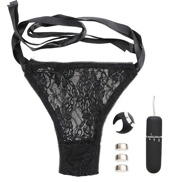 Massageartikel Upgrade Wearable Bullet Vibrator Weibliche Masturbation Fingerring Wireless Fernbedienung Panty 10 Häufigkeit