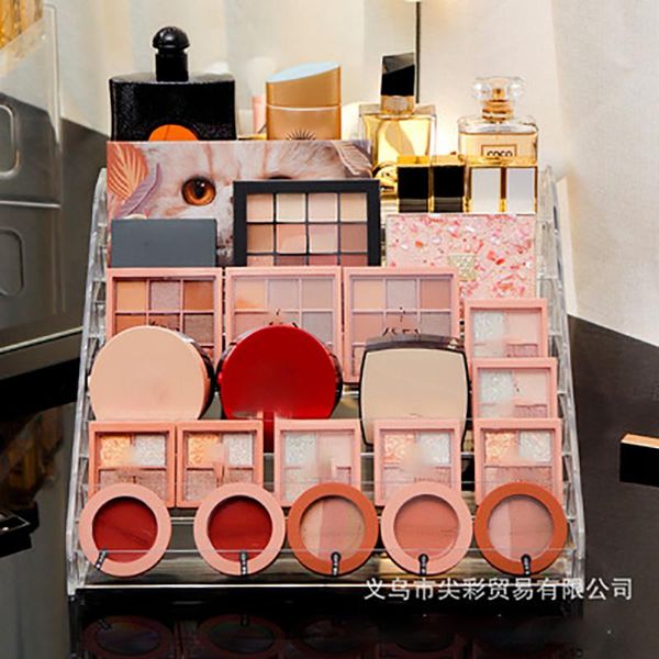 

hooks & rails eye shadow storage box air cushion display plastic finishing deskmanicure lipstick cosmetic makeup rack
