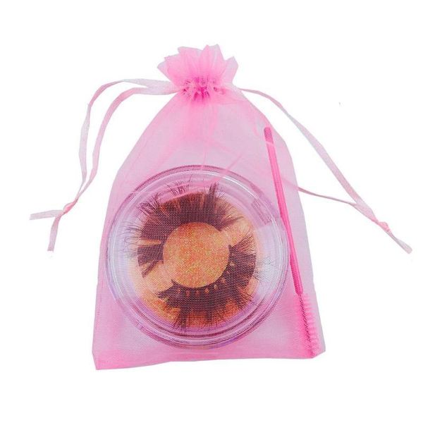 

false eyelashes 1pair makeup mink lashes 5d fluffy natural soft volume cross cils eyelash faux extens x8o0