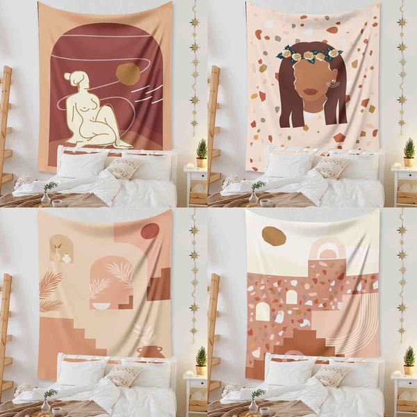 

painting tapestry bohemian decorative cloth background hanging small fresh