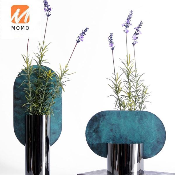

vases vase decoration nordic modern home living room dining table stainless steel flower ware arrangement