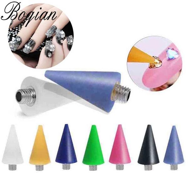 

nail brushes bqan dotting wax pencil head replaceable for pen beads rhinestones gems picker self-adhesive, Yellow