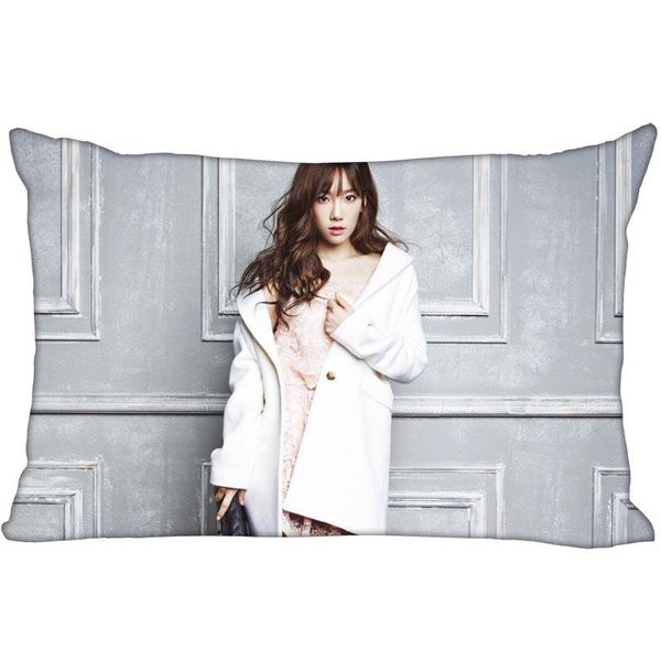 

pillow case kpop star kim taeyeon rectangular pillowcase two sided printing satin cover custom your image gift