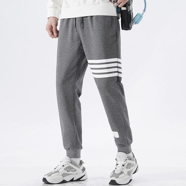 

men's pants sweatpants 2021 goth cargo streetwear men clothing korean fashion techwear joggers harajuku overalls casual trousers, Black