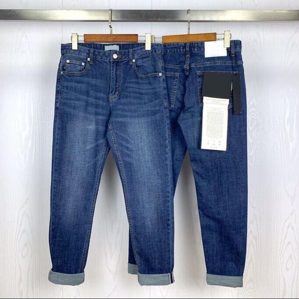 

new compass patches men jeans skinny letters embroidery straight fashion denim pants biker hommes zipper fly trouser, Blue