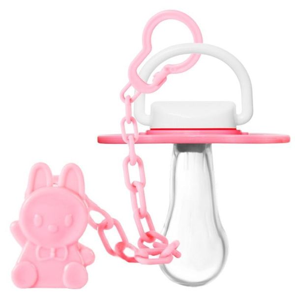 

1pcs cartoon animals shape pacifier bear clip chain holders+pacifier nipple safe silica gel for baby feeding accessories pacifiers#