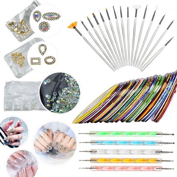 

nail art dotting pen rhinestone crystal decoration decor kit manicure tool set kg661