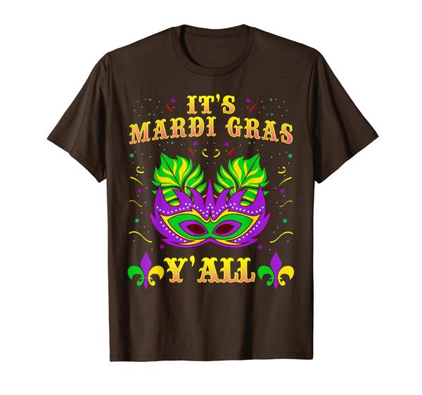 

Its Mardi Gras Yall Tshirt Mardi Gras Party Mask Costume Tee, Mainly pictures