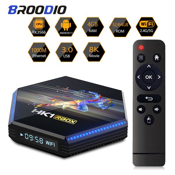 

2021 android 11.0 tv box hk1 rbox r2 rk3566 quad core smart 4gb 32gb 64gb 1000m 2.4g 5g dual wifi 8k 4k media player set box