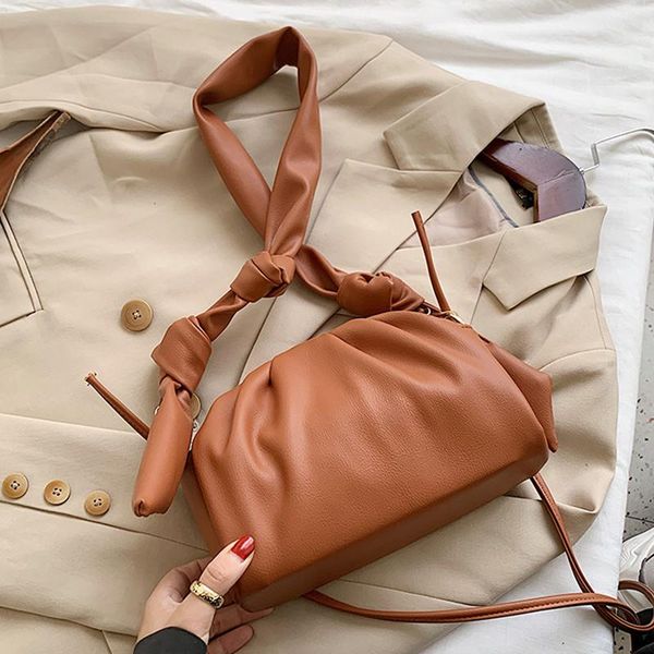 

evening bags designer folds pu leather crossbody women 2021 shoulder handbags winter women's trending hand bag