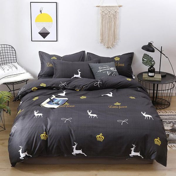 

bedding sets solstice cartoon panda dog pattern boy girl child bedclothes 4pcs bed cover sheet duvet pillowcase