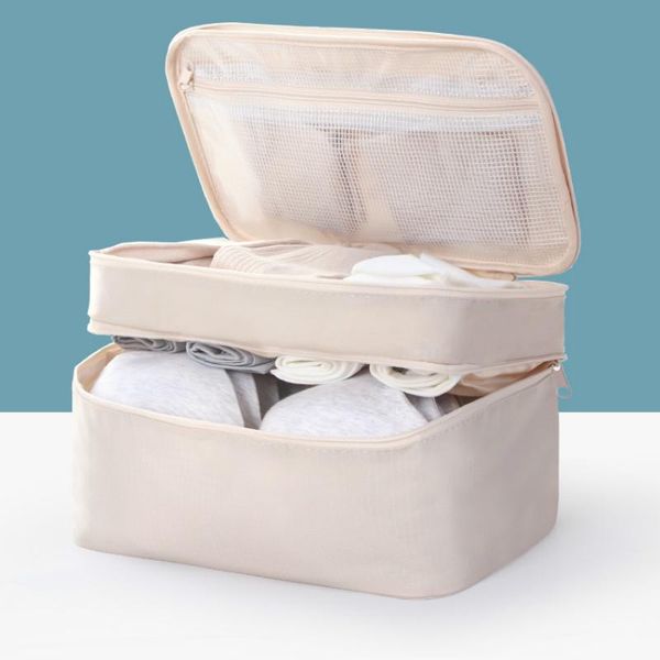 

storage bags zipper clothes packaging woman portable travel reusable bolsa organizadora family tidying up de50snb
