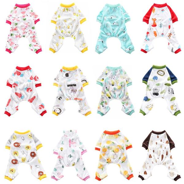 

cat costumes cute clothes pajamas soft vest t shirt for small dogs pet clothing jumpsuit spring autumn outfit 35