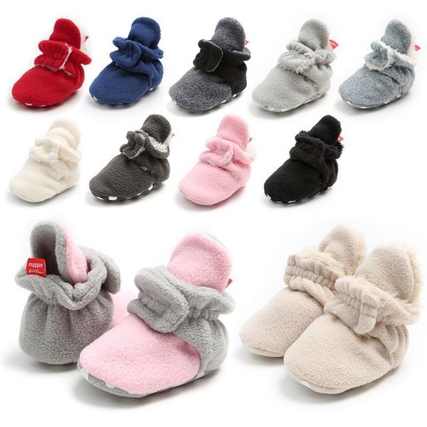 

first walkers winter cashmere baby shoes 0-1 soft-soled toddler cotton boots keep warm1