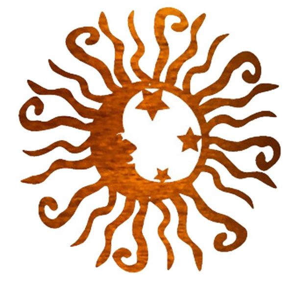 

decorative objects & figurines hollow carving porch metal ornament craft artwork indoor outdoor home decor wall hanging iron art gift moon s