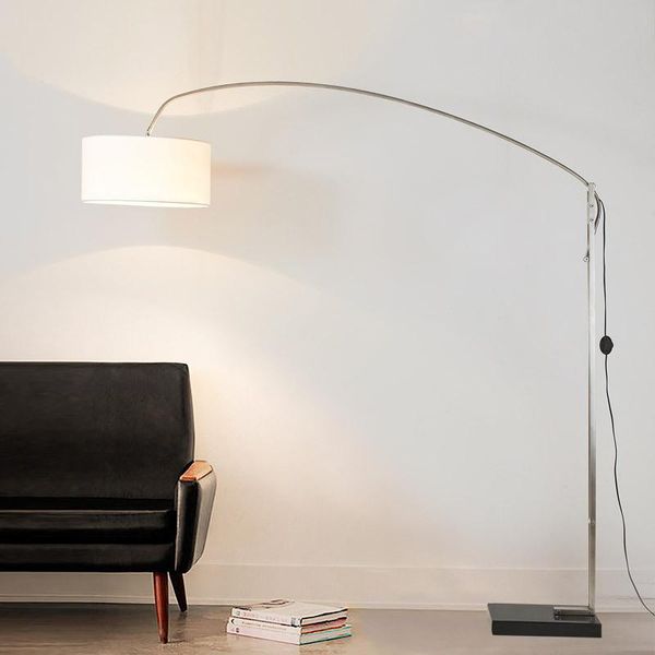 

american style fishing lamp fashionable bedroom living room floor nordic simple cloth lifting adjustable lamps