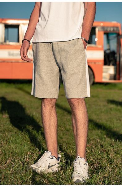 

men's shorts ytx1779 men summer trend casual five-point pants youth contrast straight, White;black