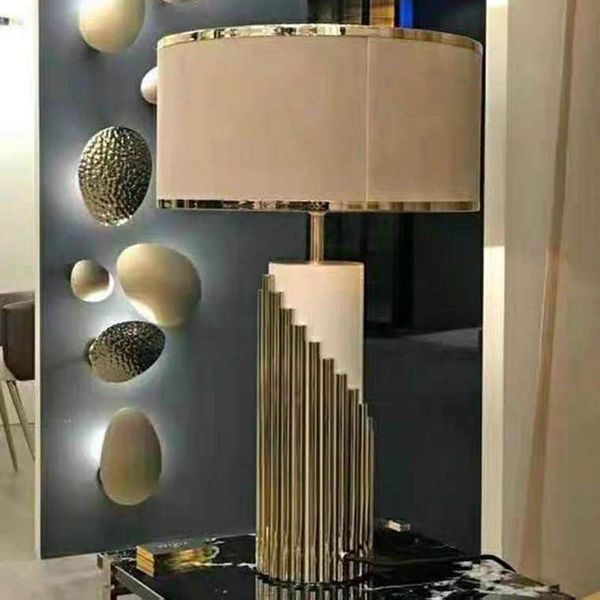 

candle holders ever light luxury table lamp nordic style gold metal marble living room bedroom center wedding decoration home decor gift