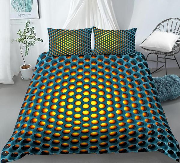 

bedding sets 3d luxury geometric print duvet cover pillowcase 3pcs twin  king size bed clothes for home