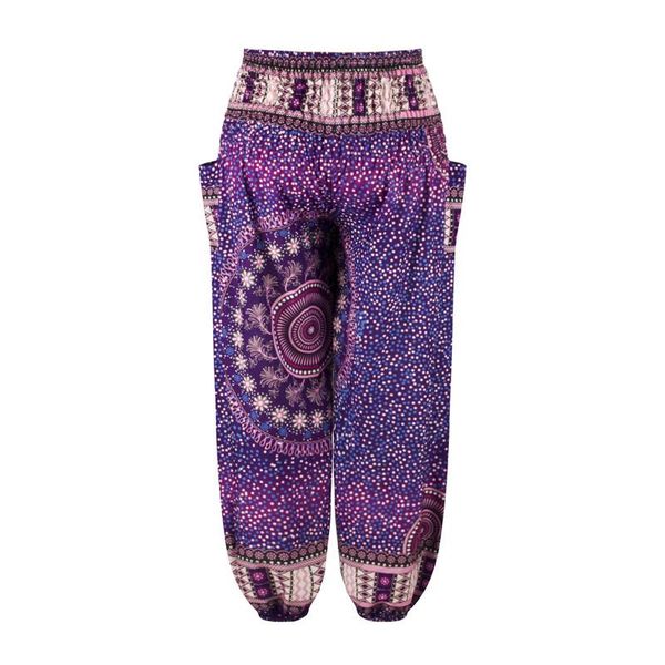 

women's pants & capris design plus size women/men bohemian printed loose long trousers beach casual thin harem, Black;white