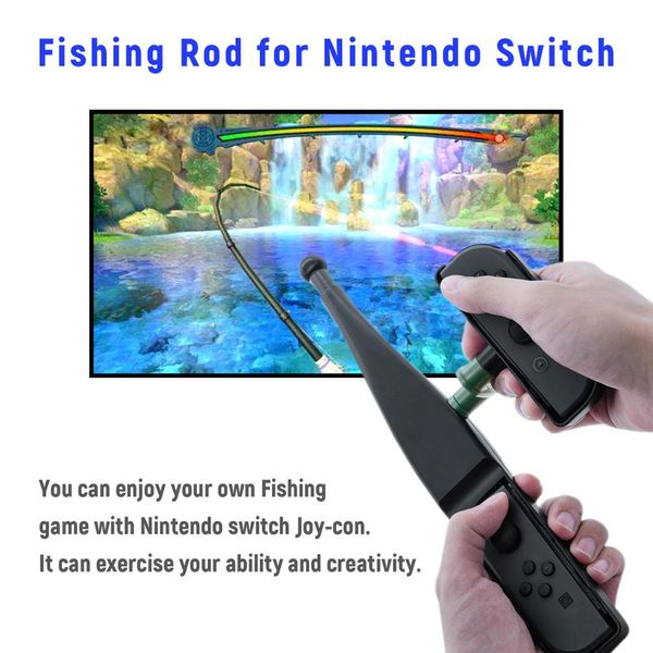 Para Nintendo Interruptor para Joy-Con Controller Handheld Game Handgrip Lidar com Joypad Stand Titular Pesca Rod Polo Game Acessórios