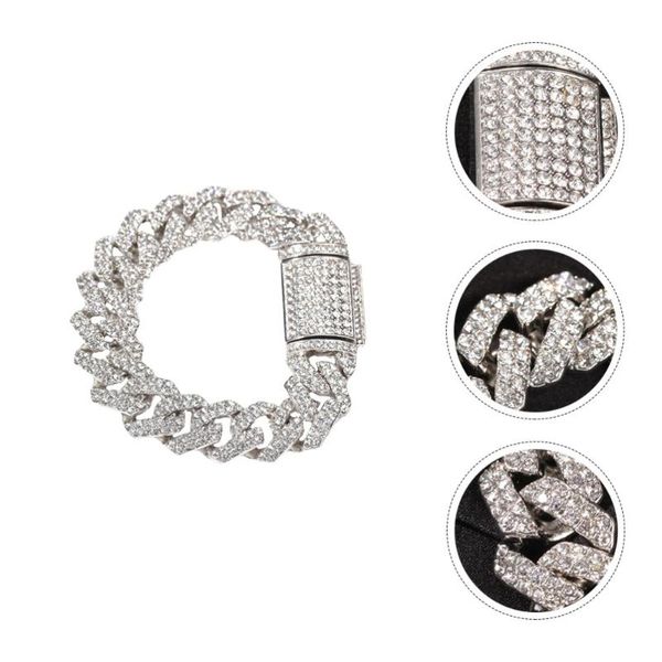 

charm bracelets 1pc gentleman fashionable bracelet stylish alloy hand chain birthday gift, Golden;silver