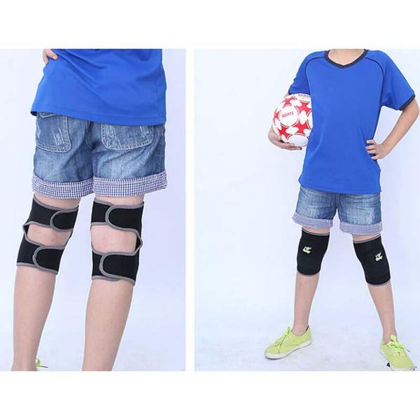 

elbow & knee pads kids thicken sponge anti-crash for dancing roller skating cycling children kneepads knees protector 1 pair, Black;gray