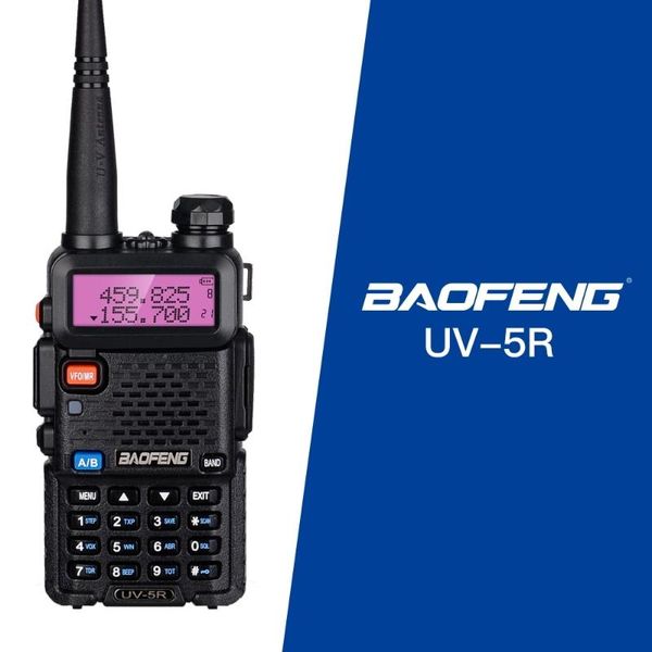 

walkie talkie baofeng bf-uv5r amateur radio portable pofung uv-5r 5w vhf/uhf dual band two way uv 5r cb