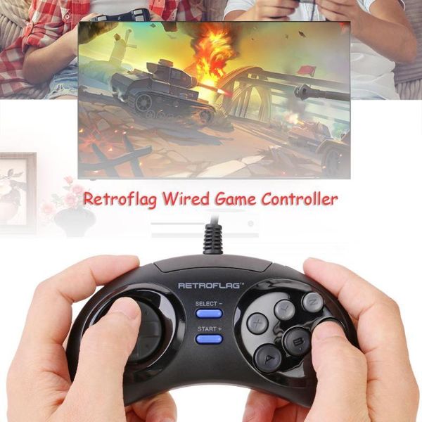 

game controllers & joysticks retroflag wired controller functional button gamepad for raspberry pi compatible windows, fit switch