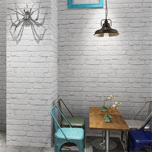 

wallpapers wellyu white brick wallpaper culture living room clothing store nordic style retro wall paper