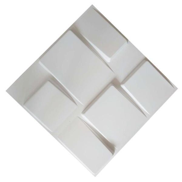 

wallpapers textured 3d wall panels decorative tiles matte white paintable for interior exterior decors (12 pack, geometric)