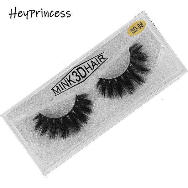 

false eyelashes heyprincess makeup 3d mink lashes fluffy soft wispy volume natural long cross thick eye reusable eyelash