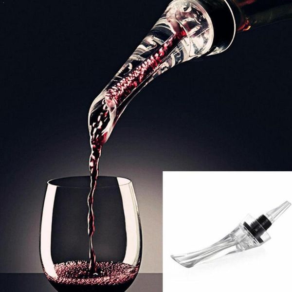 

drinking straws 1pc white red wine aerator pour spout bottle ser bar pourer decanter aerating accessories h8y5