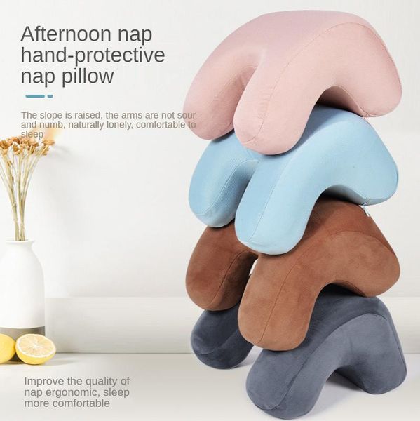 

pillow u-shaped memory foam sleeping neck for students worker office nap