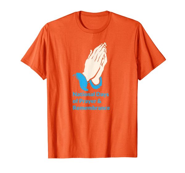

national days of prayer remembrance t-shirt, White;black