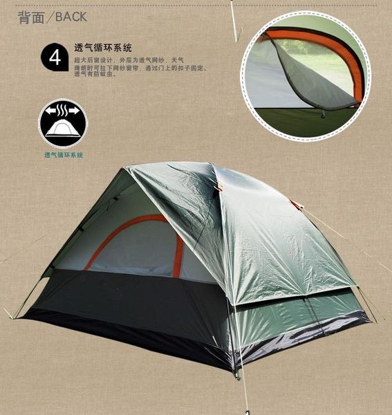 

camping tent outdoor double layer adhesive 3 classic -selling tents and shelters