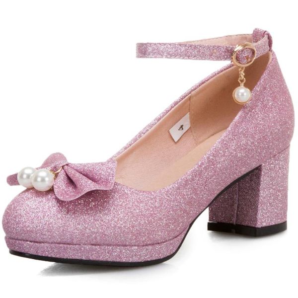 

dress shoes ribetrini female spring sweet butterfly-knot date woman elegant shallow platform pumps women high heels, Black